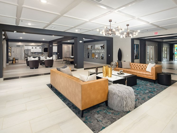 Lobby and Lounge at Abberly Solaire Apartment Homes, North Carolina, 27529